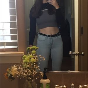 Light blue skinny jeans